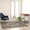 Flash Furniture Ivory 5x5 Square Traditional Persian Style Rug NR-RGB401-55-IV-GG